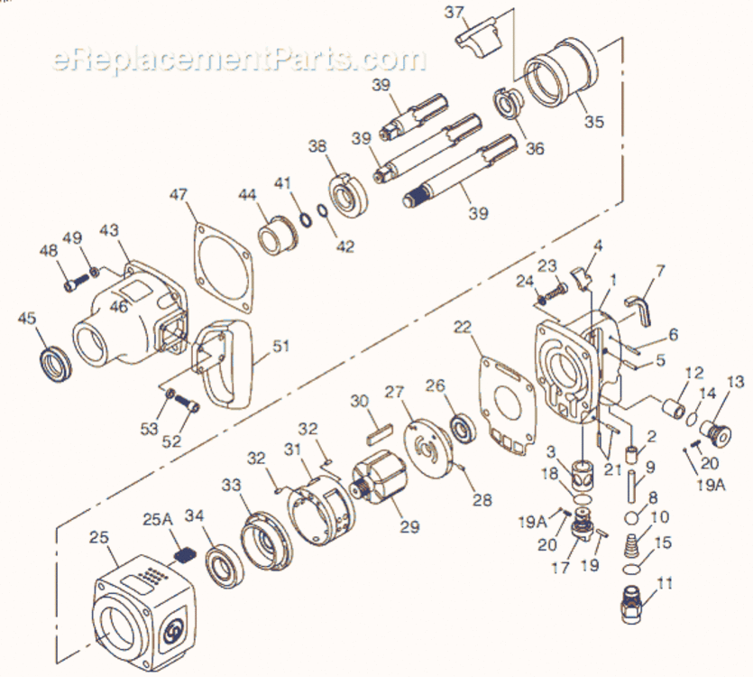 Page A Diagram and Parts List for CP7775-6 8941077756 Chicago Pneumatic Wrench